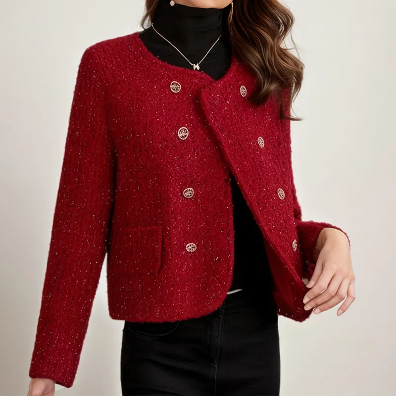 Mapping Cropped Coats Women's-3