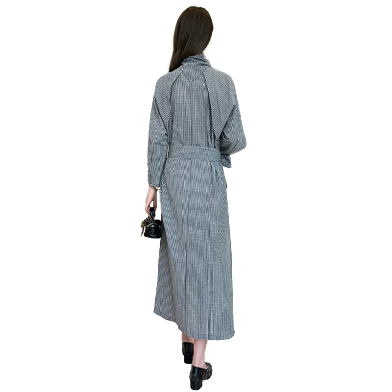 Mapping Long-Sleeved Dresses Women's Black-1