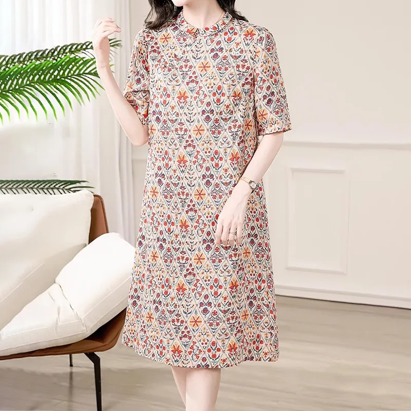 Mapping Short Sleeved Dresses Women's Multicolor-2