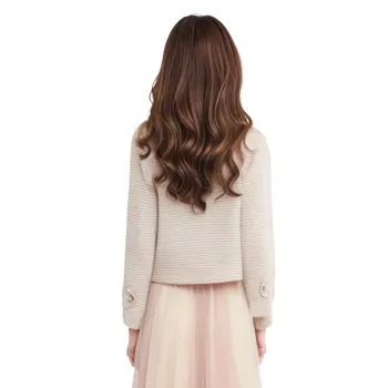 Mapping Cropped Coats Women's Light Pink