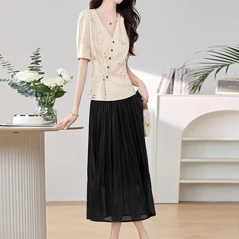 Mapping Two Piece Skirt Sets Women's-7
