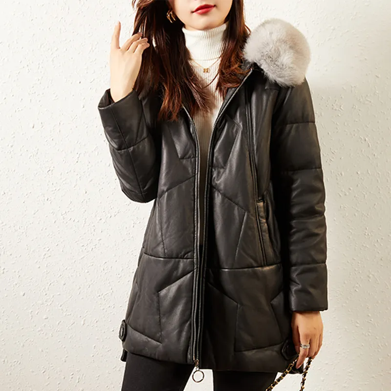 KAISER Leather Jacket Women's Black-4
