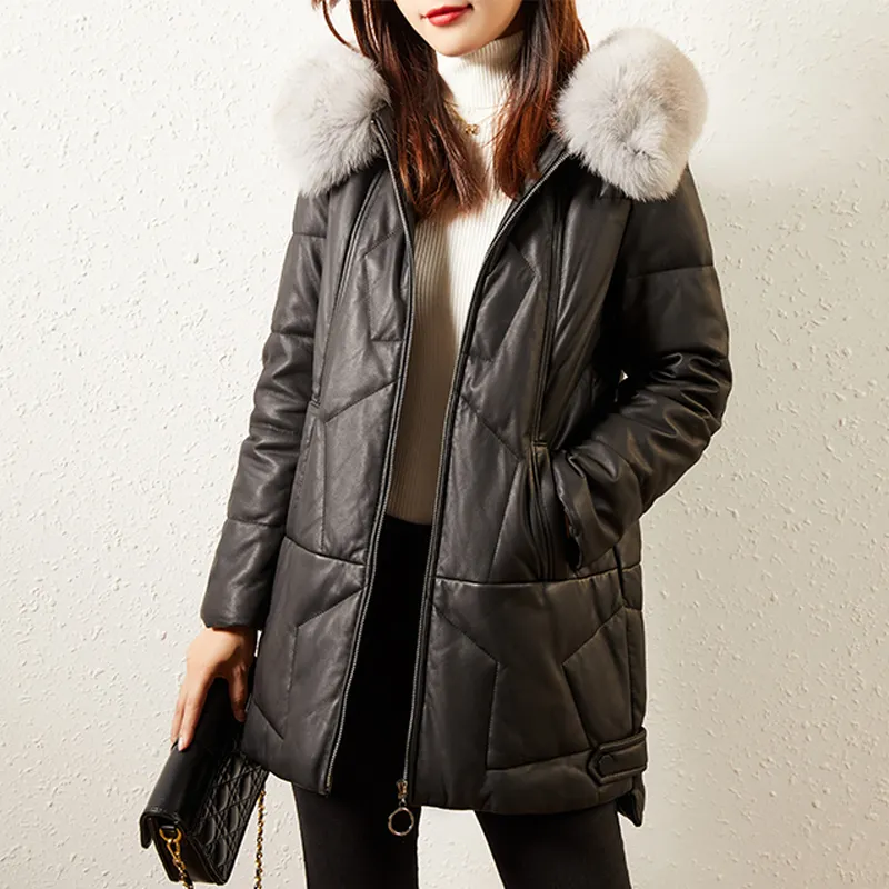 KAISER Leather Jacket Women's Black-3