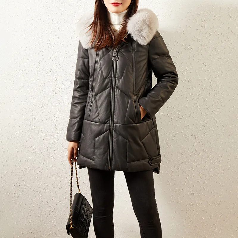 KAISER Leather Jacket Women's Black-5