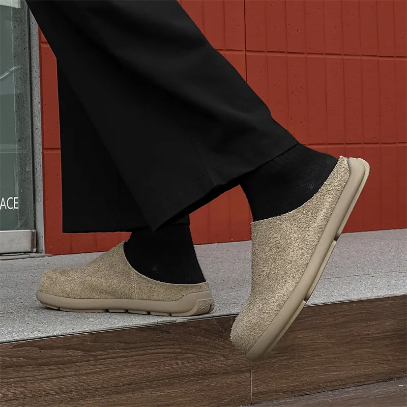 PAVEA Abrasion Resistant Slip Resistant Wrap toe Slippers Unisex-12
