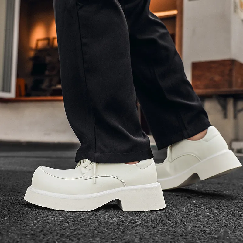PAVEA Anti Slip And Wear Resistant Height Increasing Low Top Casual Shoes Unisex-6