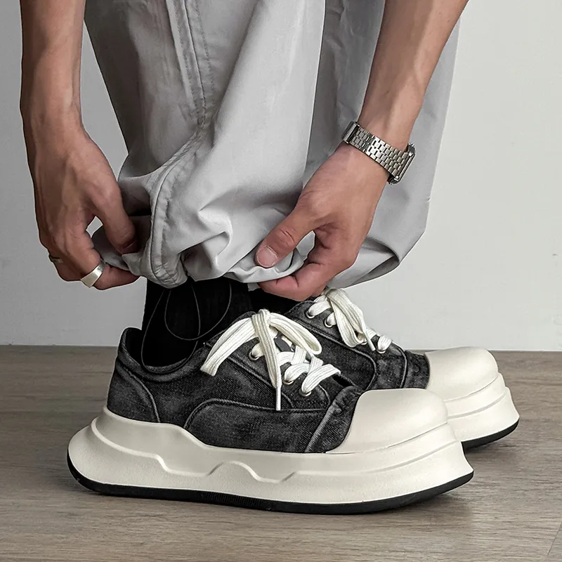 PAVEA Height Increasing Low Top Skateboard Shoes Unisex-7
