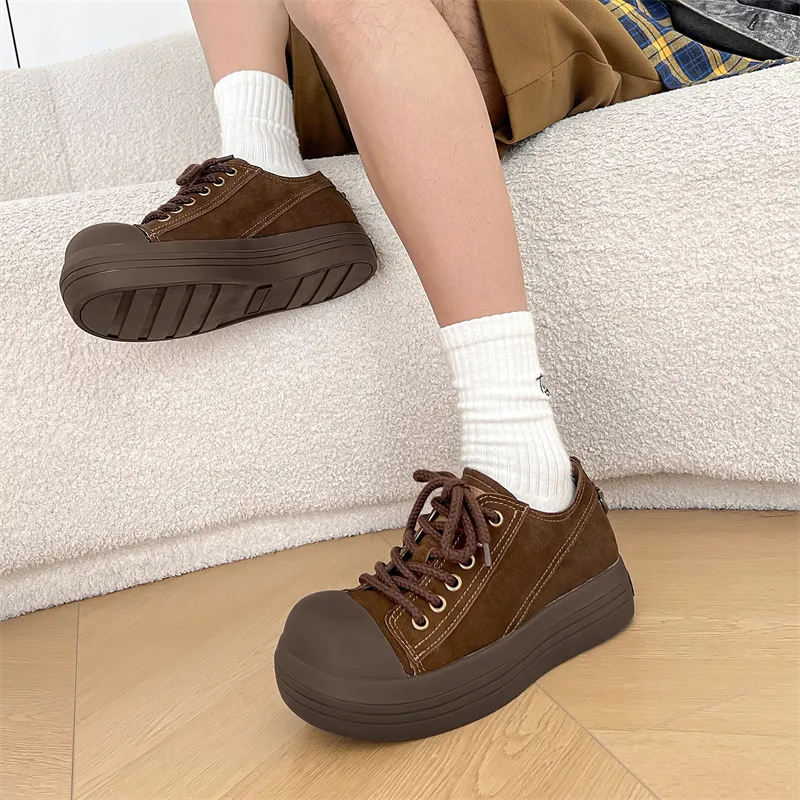 PAVEA Anti Slip Wear Resistant Low Top Skateboard Shoes Unisex-5