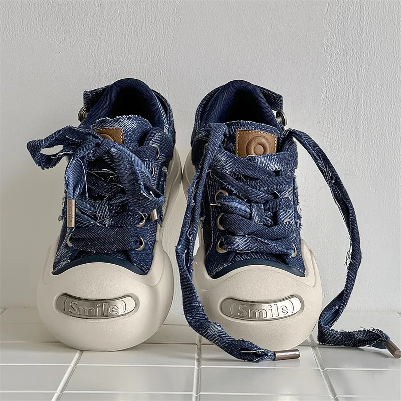 PAVEA Canvas Shoes Unisex Vintage Blue-3
