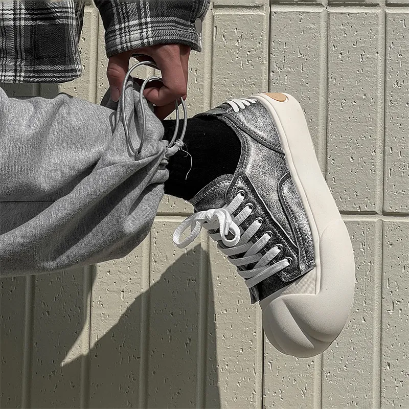 PAVEA Anti Slip Wear Resistant Low Top Skateboard Shoes Unisex-10