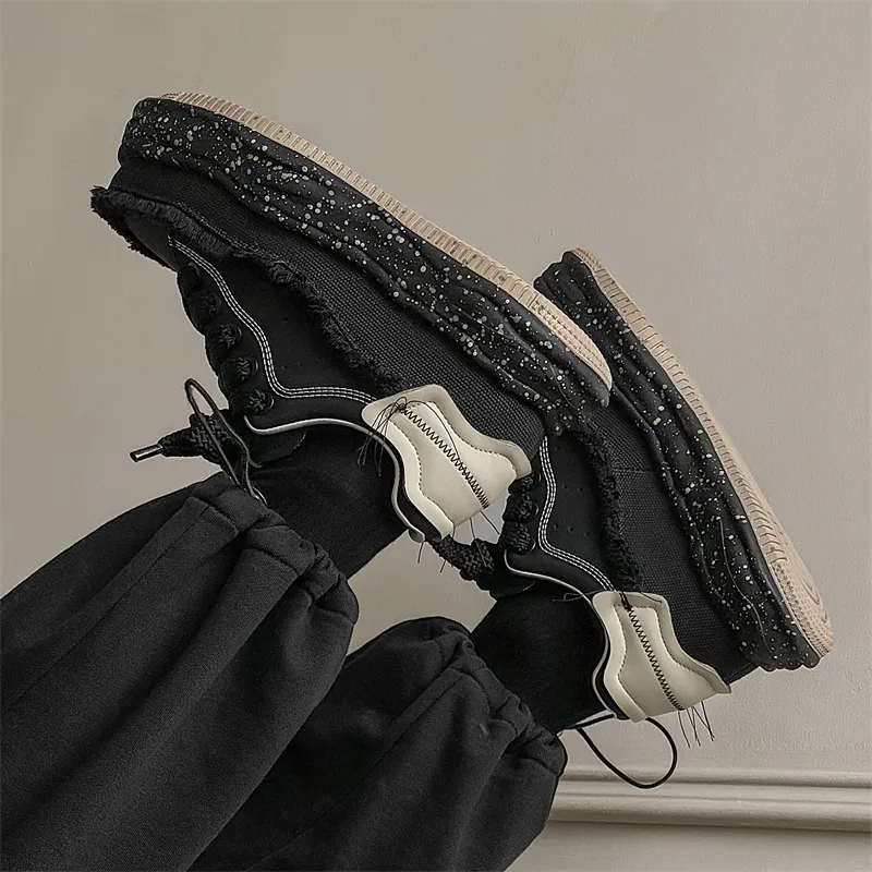 PAVEA Wear Resistant Height Increasing Low Top Skateboard Shoes Unisex-7