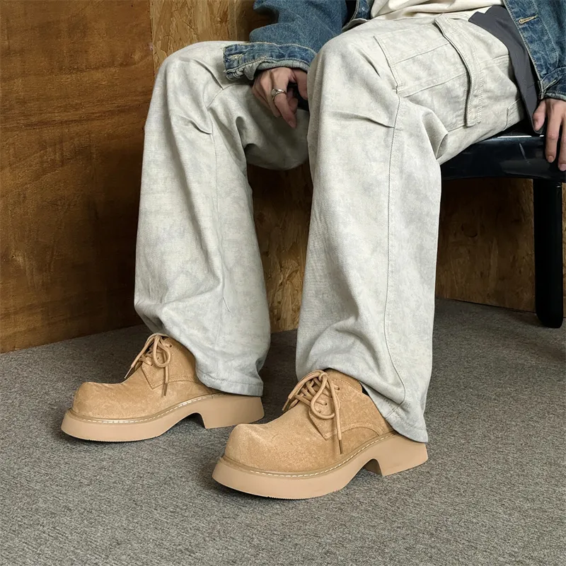 PAVEA Wear Resistant Height Increasing Low Top Casual Shoes Unisex-4