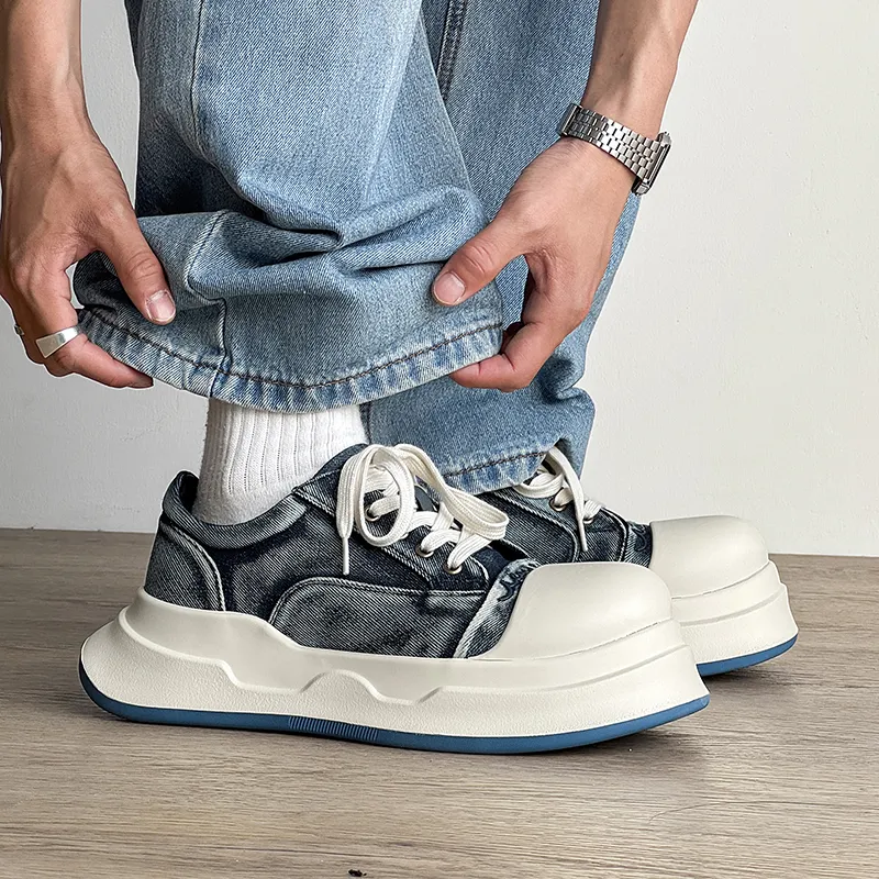 PAVEA Height Increasing Low Top Skateboard Shoes Unisex-2
