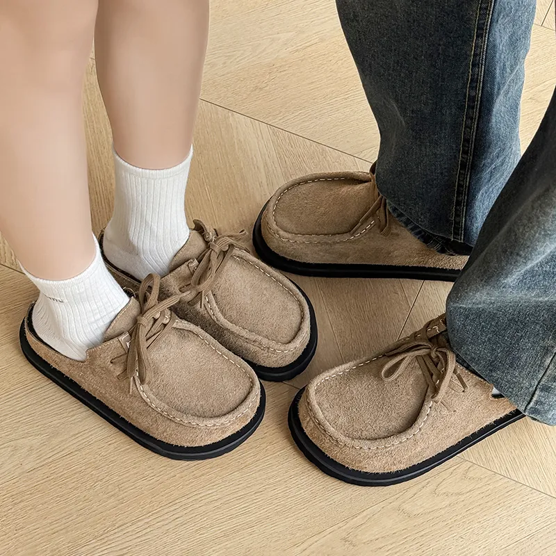 PAVEA Rubber Sole Abrasion Resistant Slip Resistant Closed Toe Slippers Unisex-2