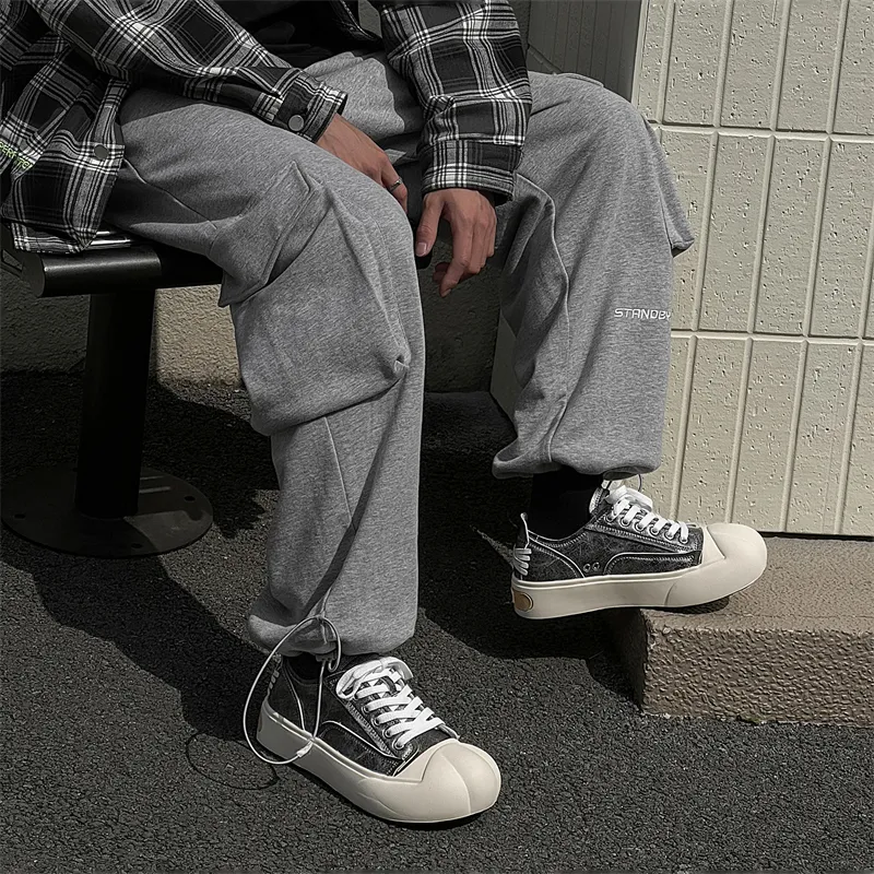 PAVEA Anti Slip Wear Resistant Low Top Skateboard Shoes Unisex-8