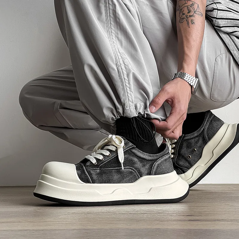 PAVEA Height Increasing Low Top Skateboard Shoes Unisex-8