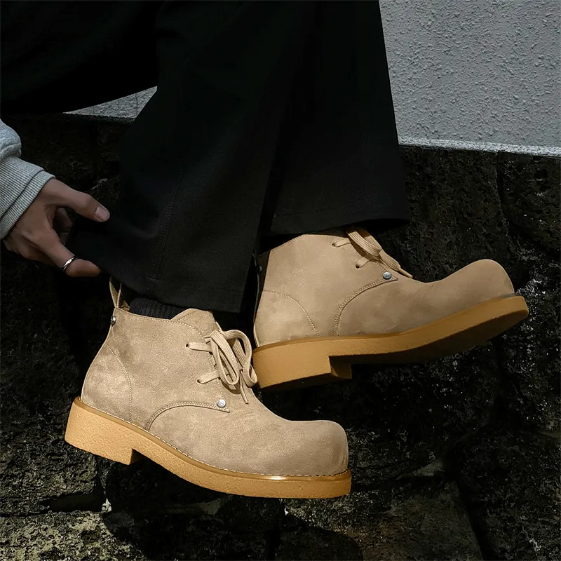 PAVEA Ankle Boots Unisex Yellow-3
