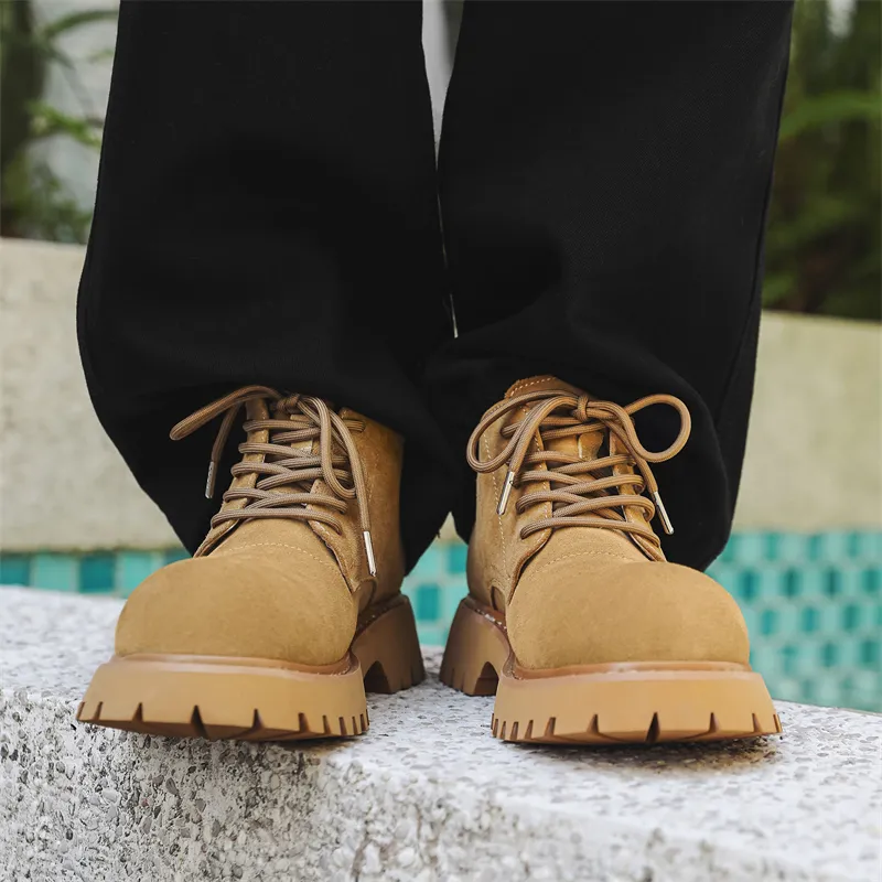PAVEA Casual Shoes Men's Yellow-1
