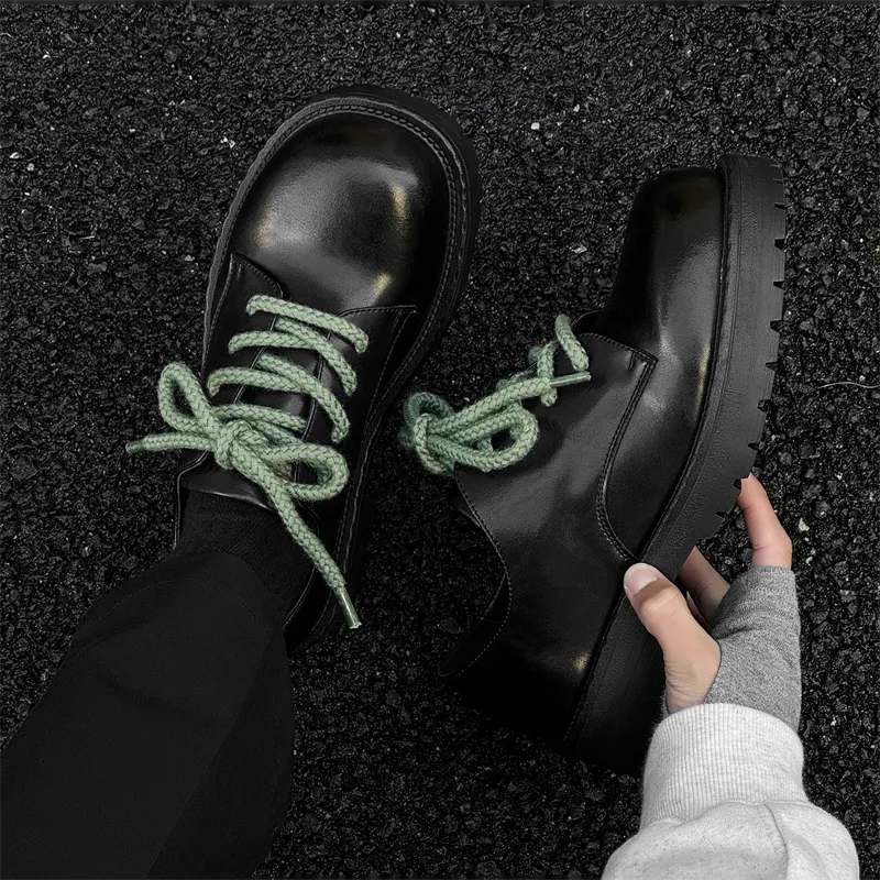 PAVEA Height Increasing Low Top Casual Shoes Unisex Black-2