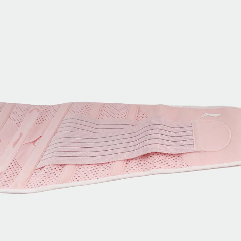 LiNing Back Support Braces Breathable Protective Compression Slip-Resistant Pink Polyester Unisex-3