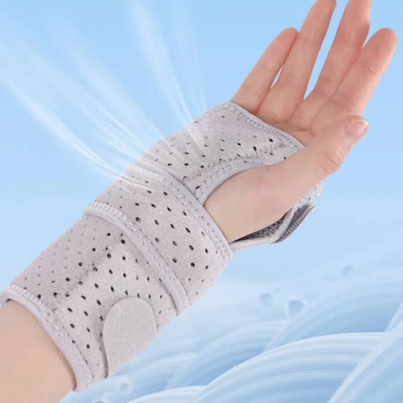 LiNing Badminton Sprain/fracture Wristbands Protective Compression White-2