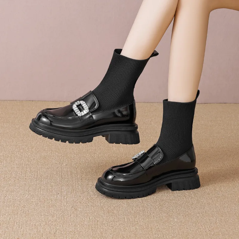 JOSINY Ankle Boots 4.5cm Women's Black-4