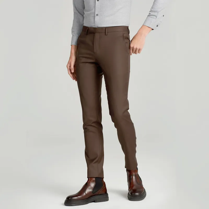 Satchi Suit Trouser Men's Red Coffee-4
