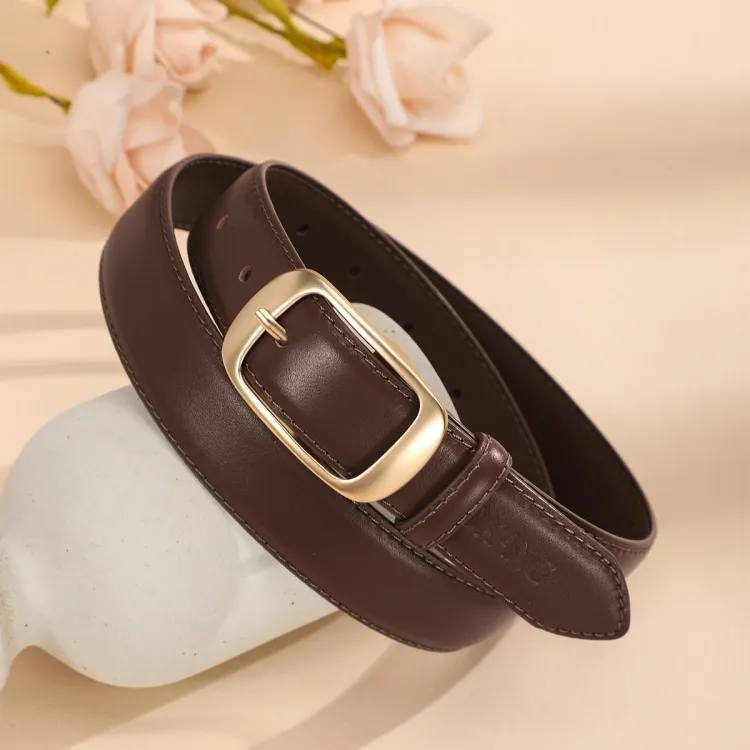 AOKANG Top Grain Cow Leather Belts Women's Multiple Colors Width 2.9cm-10