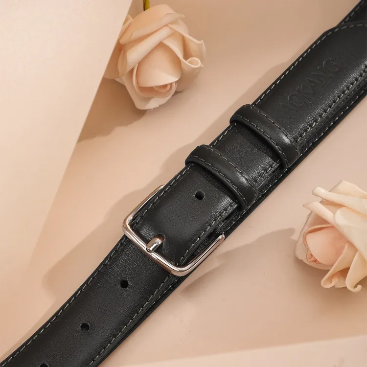 AOKANG Cow Leather Belts Women's Width 2.9cm-2