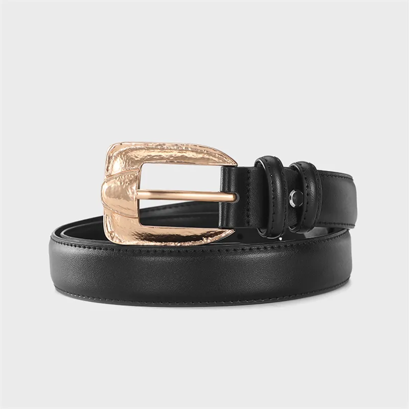 AOKANG Split Cow Leather Belts Women's 2.8cm-2