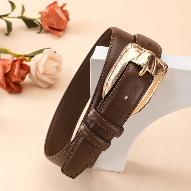 AOKANG Split Cow Leather Belts Women's 2.8cm-13