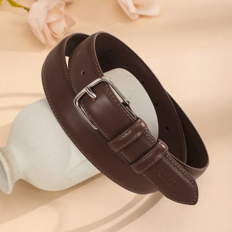 AOKANG Cow Leather Belts Women's Width 2.9cm-6