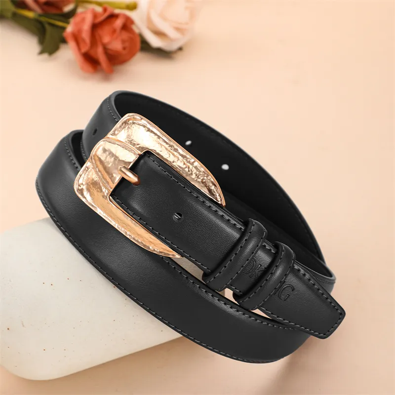 AOKANG Split Cow Leather Belts Women's 2.8cm-5