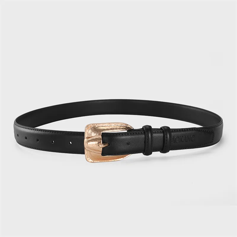 AOKANG Split Cow Leather Belts Women's 2.8cm-4