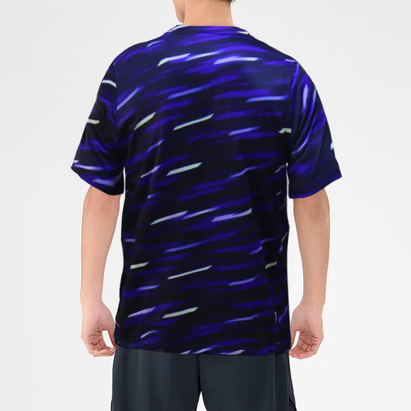 YONEX T Shirt Men's Black Purple-3