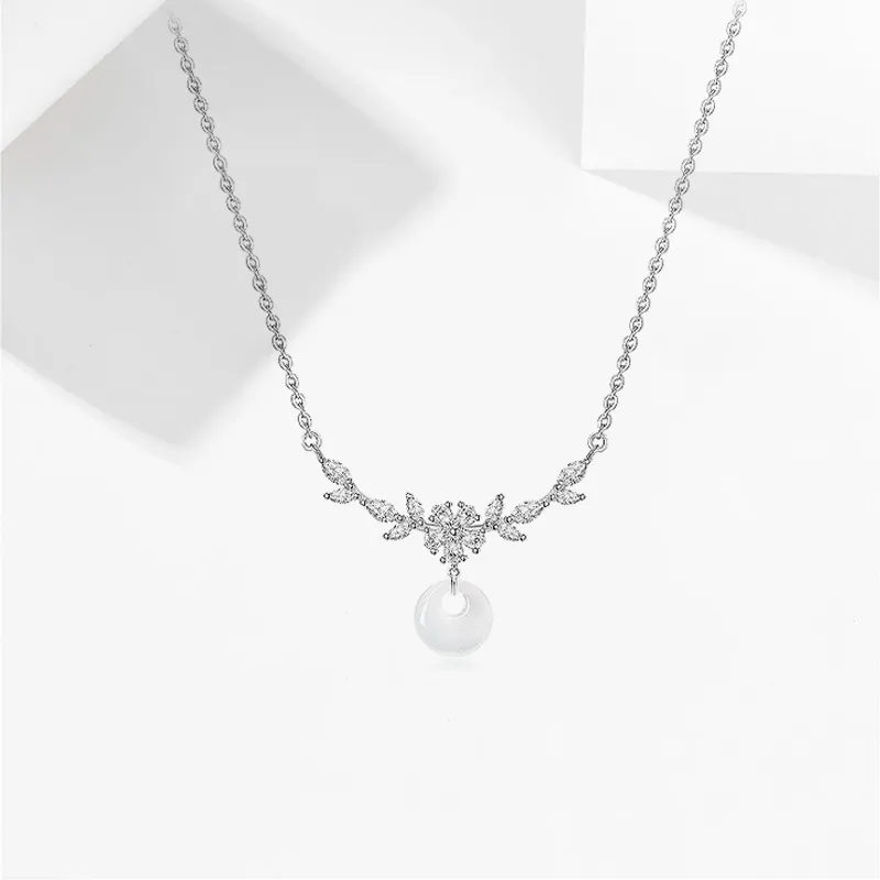 JOYDINNY Chalcedony Necklaces Women's-3