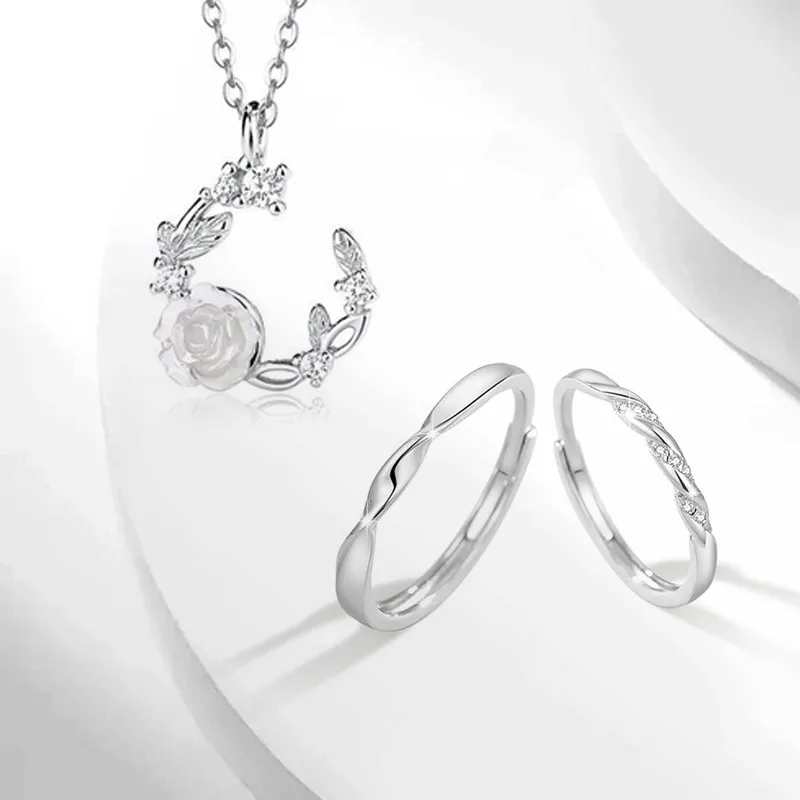 JOYDINNY S999 Fine Silver Rings Unisex-2