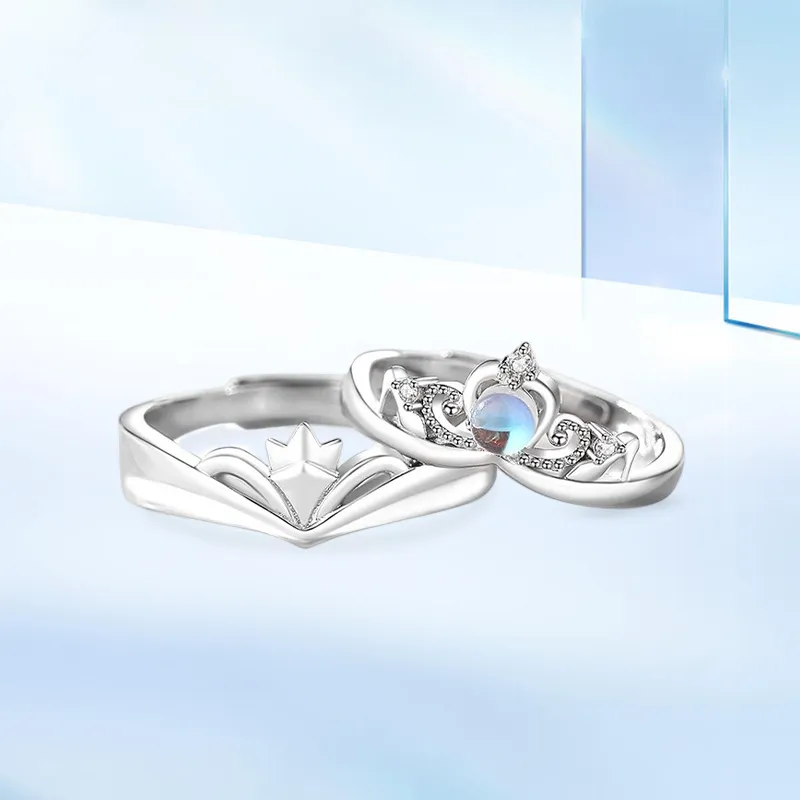 JOYDINNY Colored Glaze Jade Rings Unisex-2