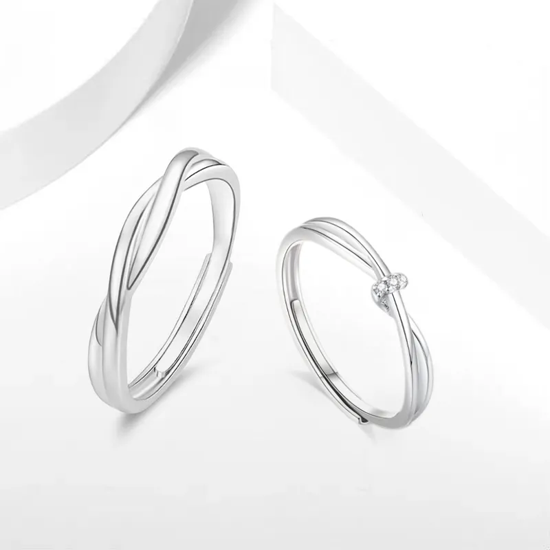 JOYDINNY S999 Fine Silver Rings Unisex-1