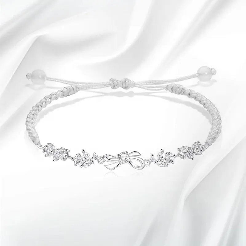 JOYDINNY Alloy Rope Bracelets Women's-2