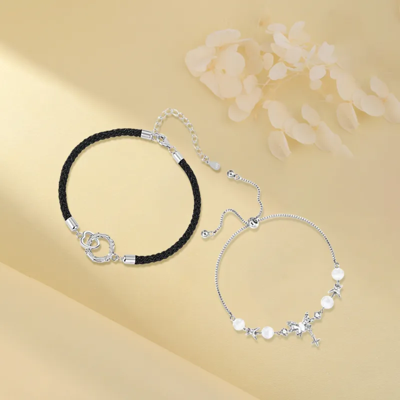 JOYDINNY Alloy Bracelets Unisex-2