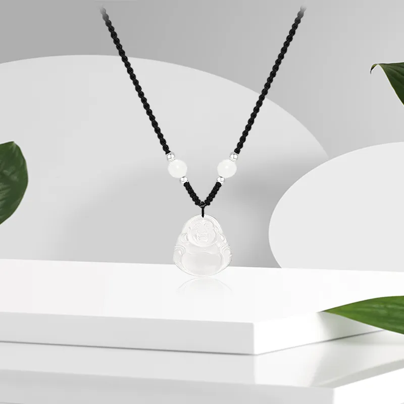 JOYDINNY Chalcedony Jade Necklaces Women's-3