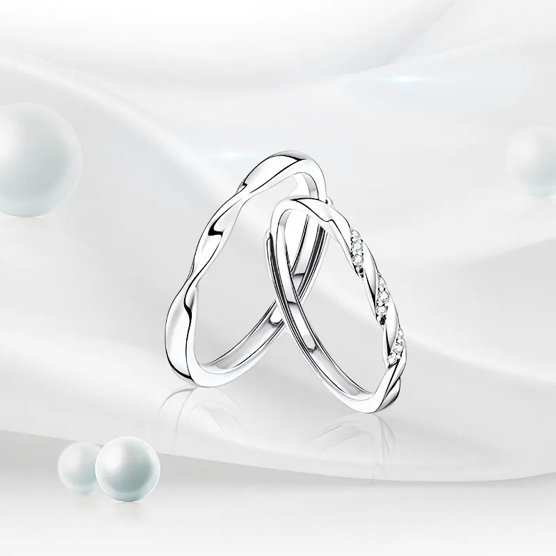 JOYDINNY Alloy Couple Rings Unisex-1
