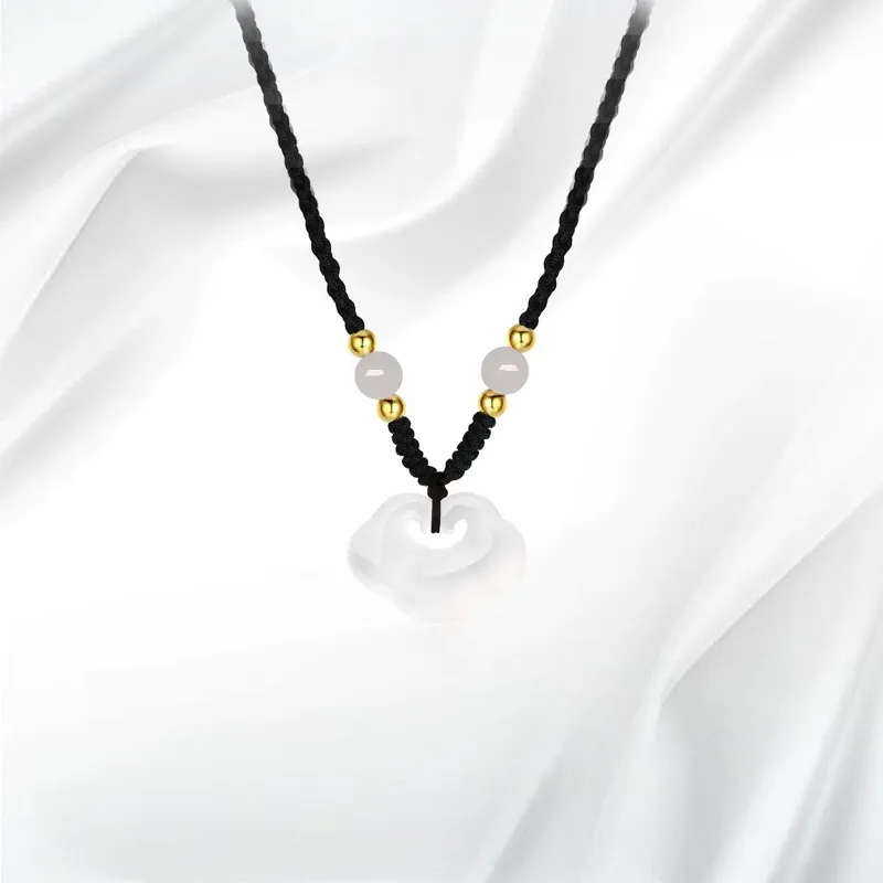 JOYDINNY Chalcedony Jade Necklaces Women's-2