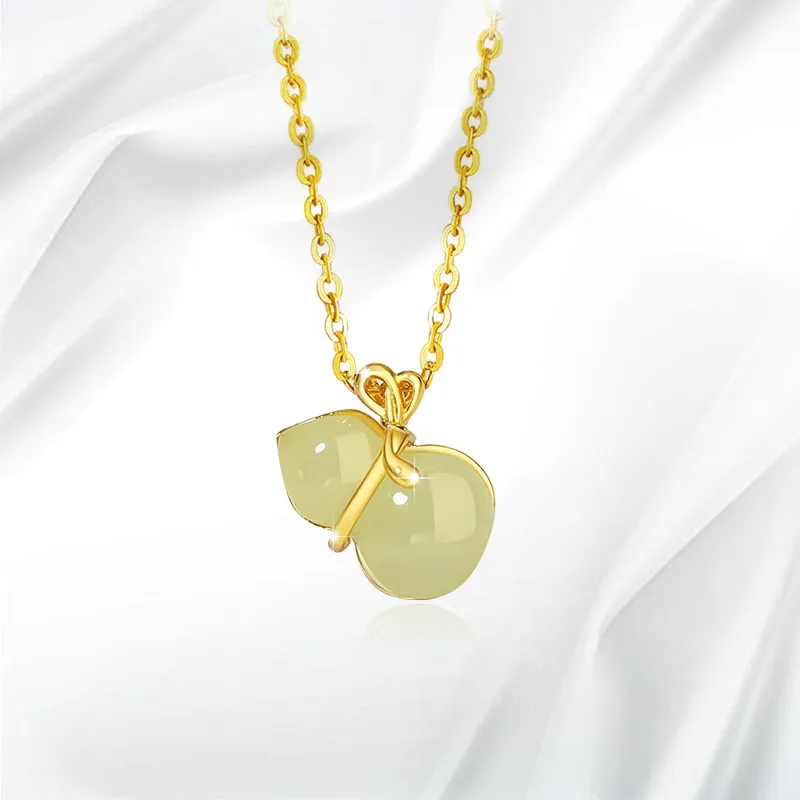 JOYDINNY Serpentine Jade Necklaces Women's-2