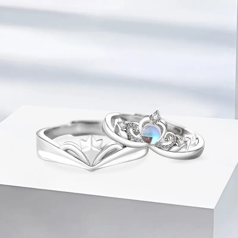 JOYDINNY Colored Glaze Jade Rings Unisex-3