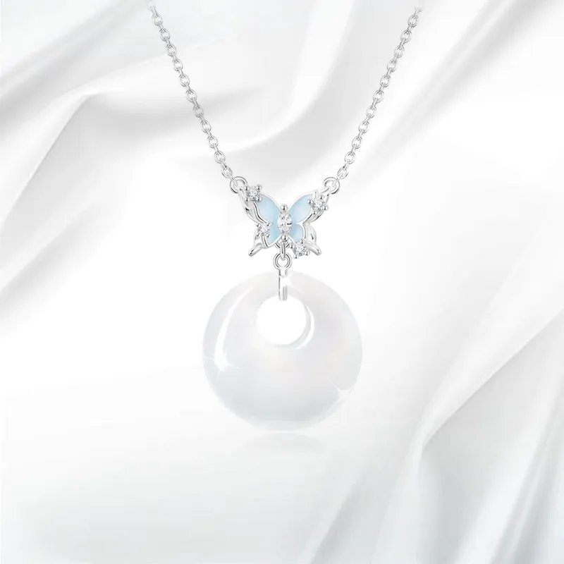 JOYDINNY Chalcedony Necklaces Women's-1