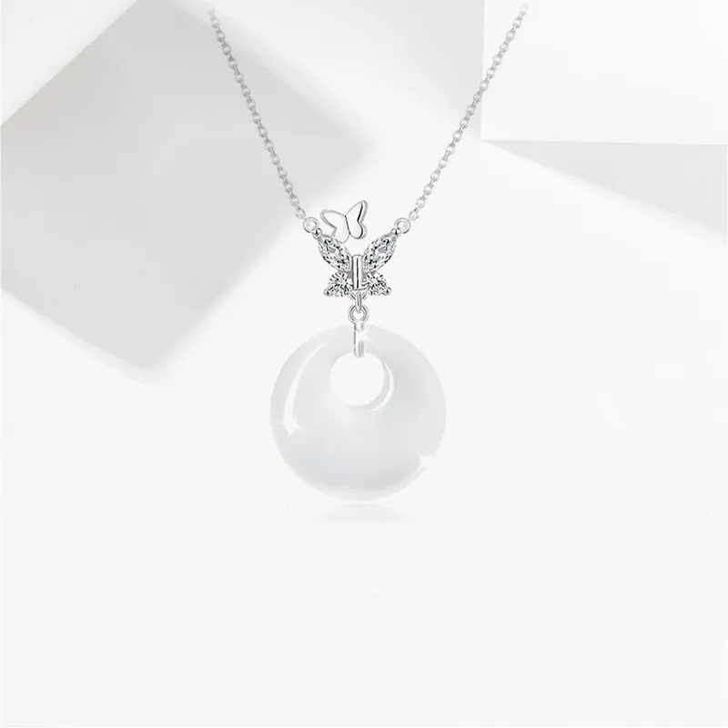 JOYDINNY Chalcedony Jade Necklaces Women's-2