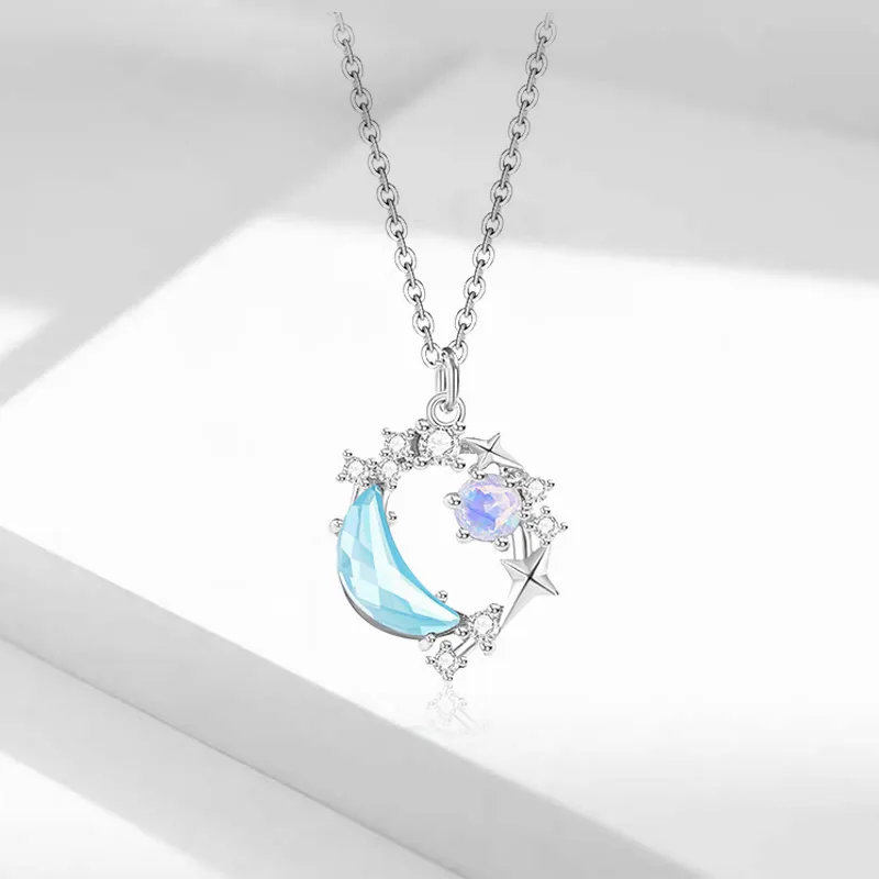 JOYDINNY Colored Glaze Necklaces Women's-2