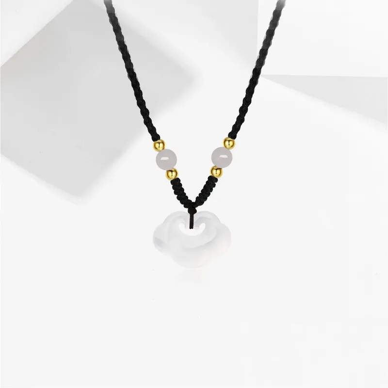 JOYDINNY Chalcedony Jade Necklaces Women's-1